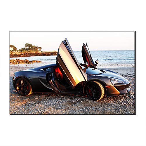 Voiture de sport McLaren tableau noir pour habiller un grand mur - 2