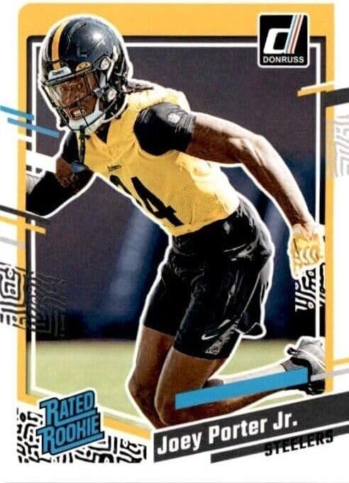 Miniatura 8 de Pittsburgh Steelers 2023 Donruss Factory Sealed 12 Card Team Set Featuring Kenny Pickett, George Pickens and TJ Watt plus 3 Rated Rookie Cards with