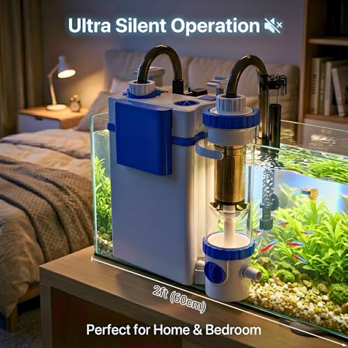 Image of VAYINATO Sun-Sun YBF-600 Large Flow HOB Aquarium Filter, Silent External Bio Power Filter for Freshwater & Planted Tanks, Multi-Stage Filtration, 600L /H, 8W