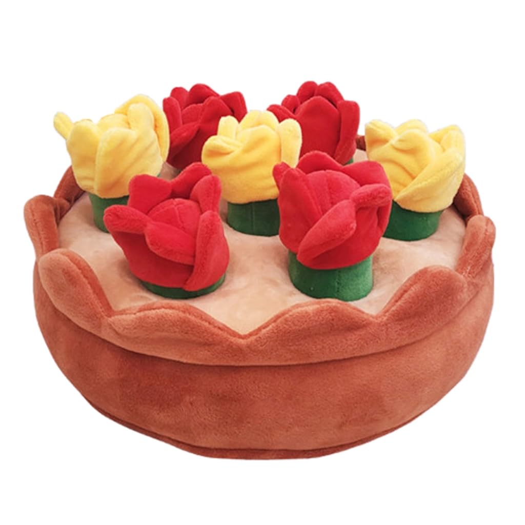 Puzzle dla psa zabawka na smakołyki snuffle pluszowa zabawka ząbkowanie dla nudy zwierzę domowe gryzienie miękka zabawka piszcząca do agresywnego żucia
