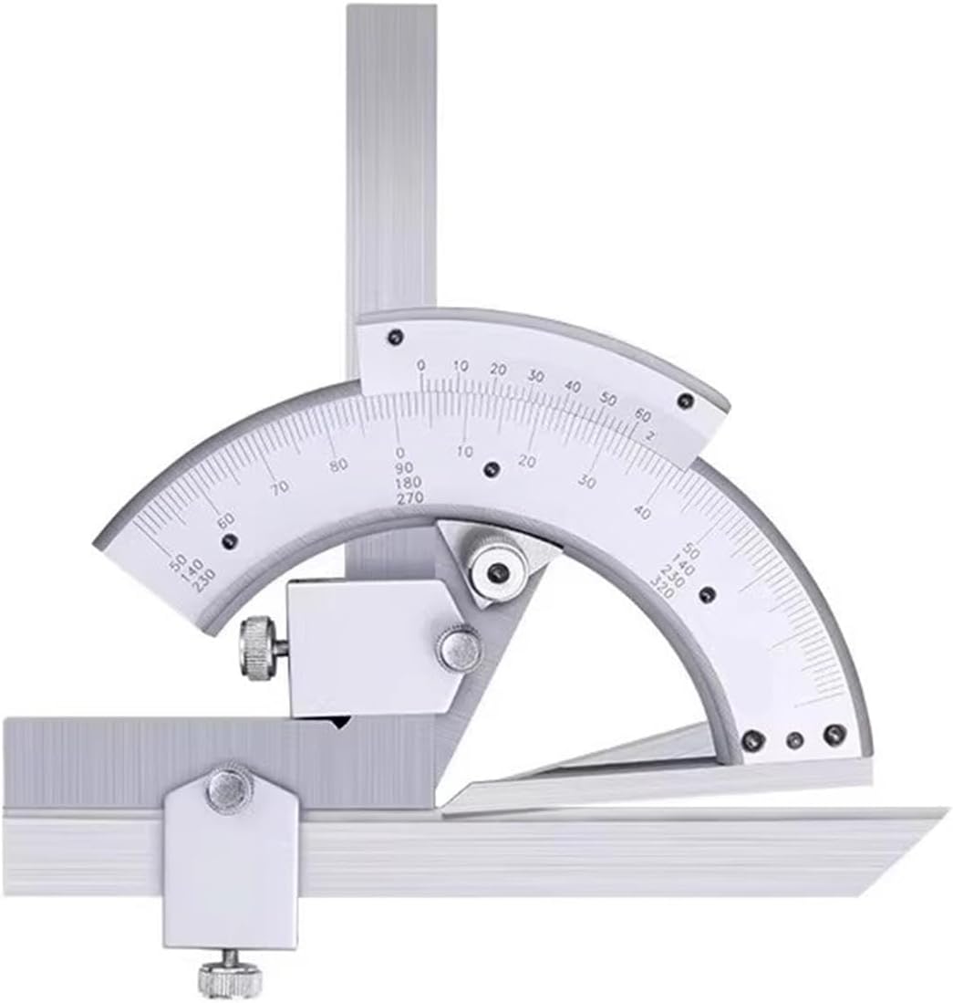 Angle Gauge 0-320° Angle Measuring Instrument Protractor Ruler(187-802 0-320°)