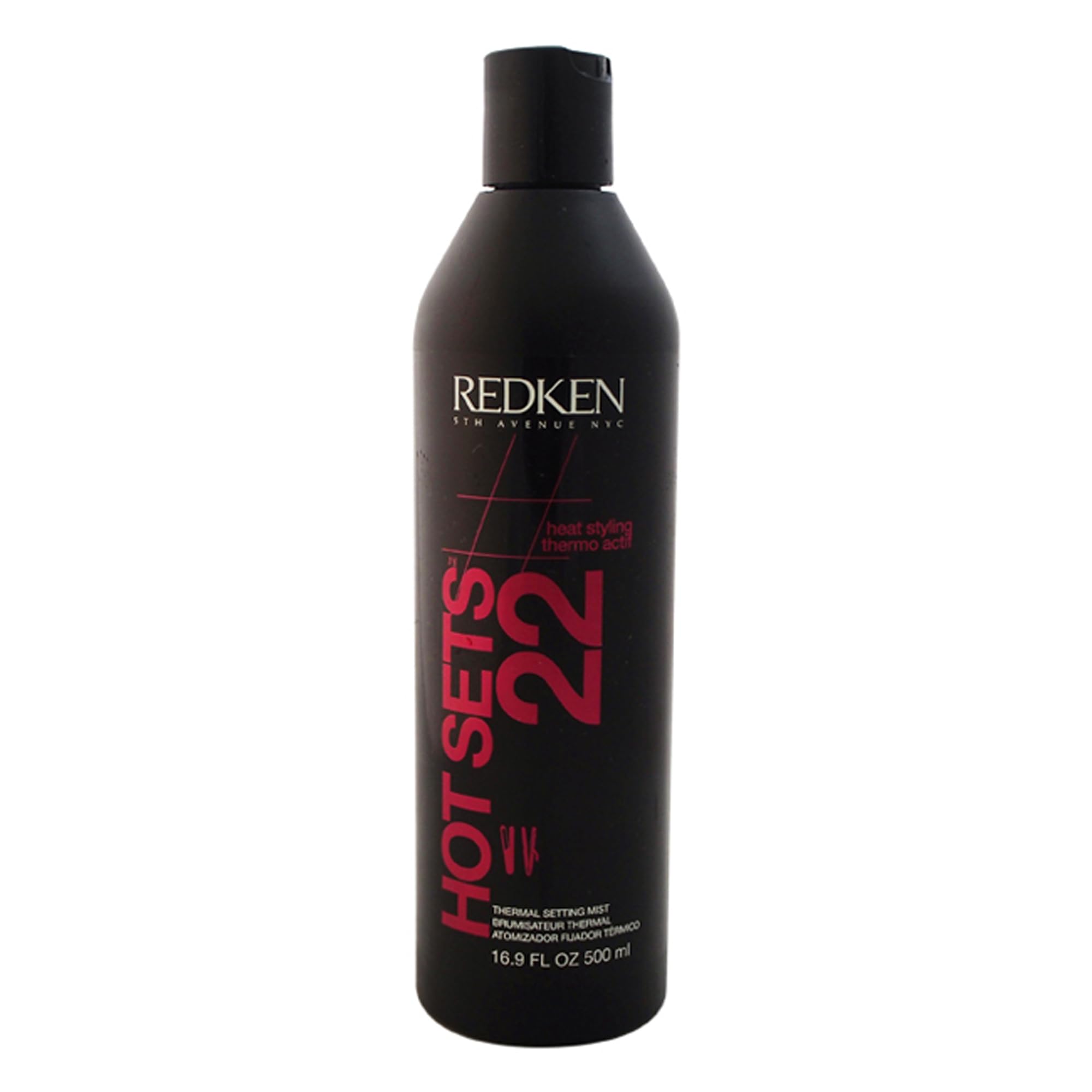 Redken Hot Sets 22 Thermal Setting Mist | For All Hair Types | Protects Against Heat Damage | Refill Size | 16.9 Fl Oz