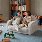little dove 3-in-1 Extra Wide Convertible Kids Couch, Flip...