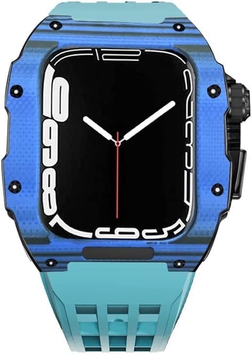 Étui en fibre de carbone pour Apple Watch Ultra kit de modification luxe en acier inoxydable