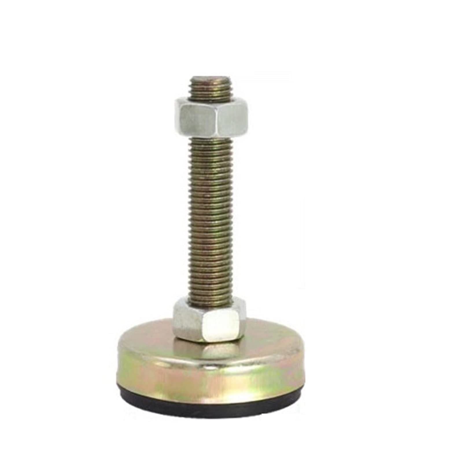 M16, M12 Enderezadores de piernas ajustables roscados Hierro galvanizado Antivibración Pies autonivelantes Diámetro de la base 2.1 pulgadas, 3 pulgadas, Adecuado for bancos de trabajo, gabinetes ( Col