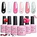 Produktbild AIMEILI UV LED Gellack mehrfarbig ablösbarer Gel Nagellack Gel Nail Polish Set - 6 x 10ml - Kit Nummer 1