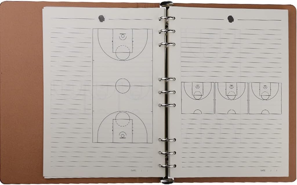 Piano di Gioco per Allenamento di Basket Lavagna Tattica Notebook per lezioni di Basket Notebook per Allenatore