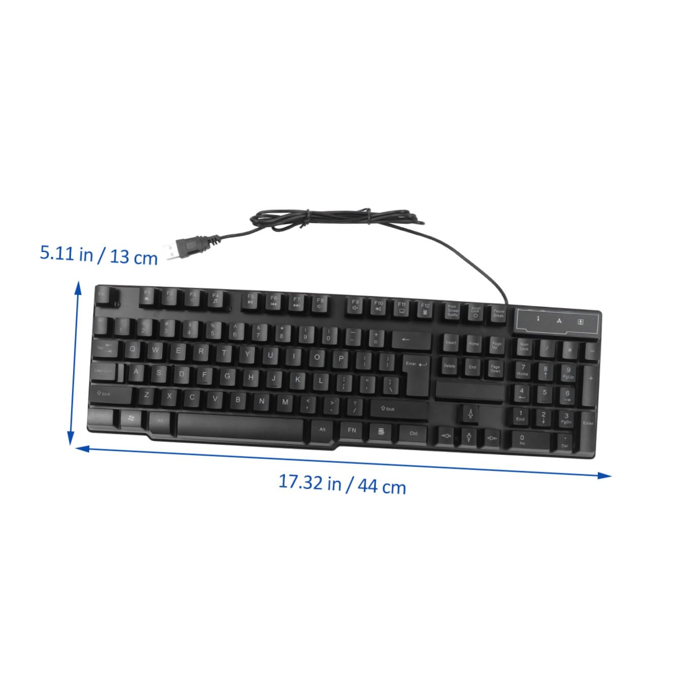 Tastiera Mouse Combo USB Retroilluminata per Computer Nero | Set 1 Pezzo, Plastica, Design Unico, per Gaming e Ufficio, Accessori Informatica