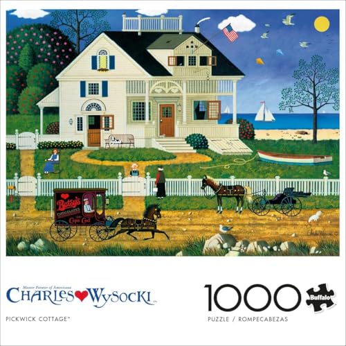 Buffalo Games - Charles Wysocki Pickwick - Rompecabezas de 1000 piezas para adultos | Arte de Charles Wysocki, Arte para enmarcar, Hecho en EE. UU., Cartón reciclado, Incluye póster, Desafiante, nivel intermedio a experto miniatura 3