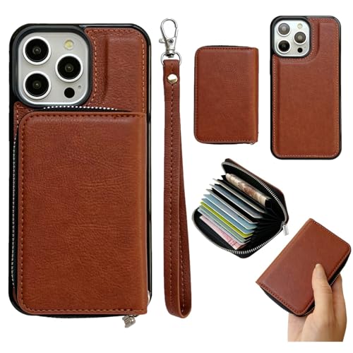 Housse en cuir iPhone 15 Pro marron : le charme authentique d'un étui