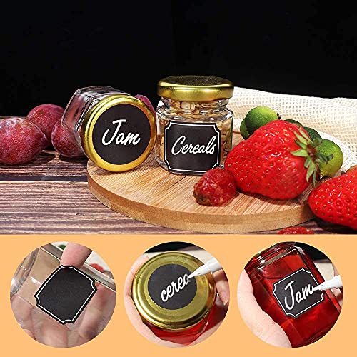 Image of 24 pcs Glass Mason Jars 100 ML Mini Jars with Metal Airtight Lid, for Jam, Jelly, Crafts, Spices, Dry Food Storage,for Baby Food, Crafts, Spices, Dry Food Storage (24, 100ml)