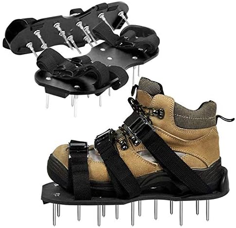 Sprinkler Controller Garden Lawn Aerator Shoes Sandal Ventilation Spike Grass Pair Green Spiked Tool Loose Bottom Shoes Black 30X13CM #2h29 Automatic Water Irrigation System (Color : Black)