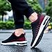 Hbeylia Men's Lace Up Sneakers Fashion Walking Running Shoes Casual Breathable Lightweight Mesh Stretch Non Slip Athletic Hiking Tennis Trainer Sport Shoes For Male