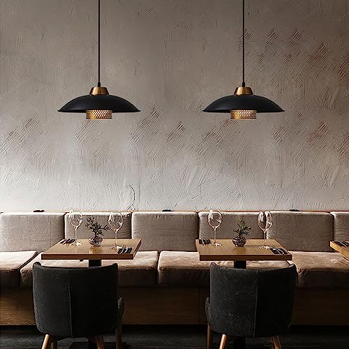 Lustre en fer suspension de plafond luminaire E27 style rétro - 6