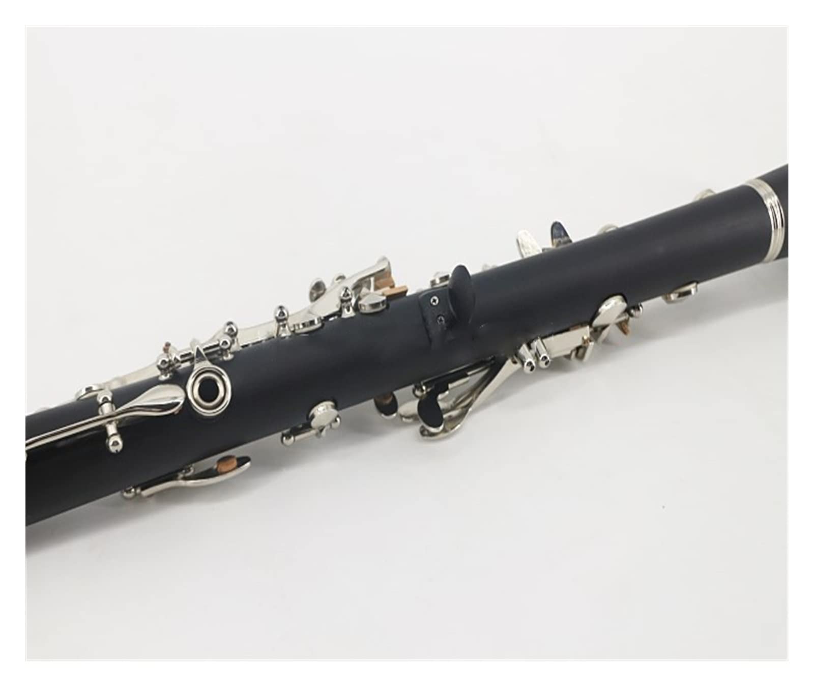 Professional Klarinette 17 Tasten Klarinette Bakelit Oder Ebenholz Korpus Sliver Keys Musikinstrument Mit Zubehör (Color : Ebony Wood)