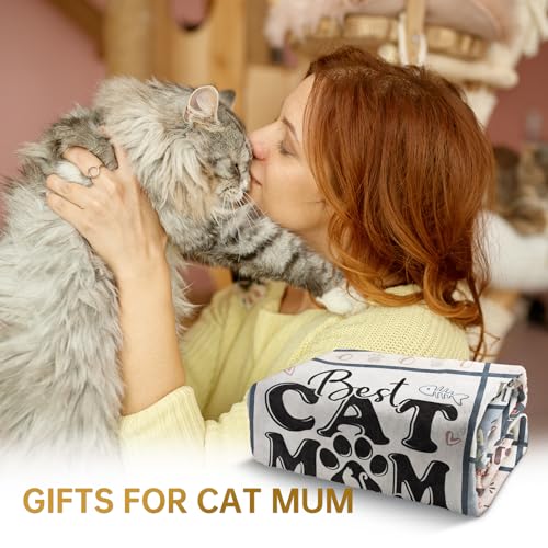 Couverture maman chat pour vos soirées cocooning sur le canapé
