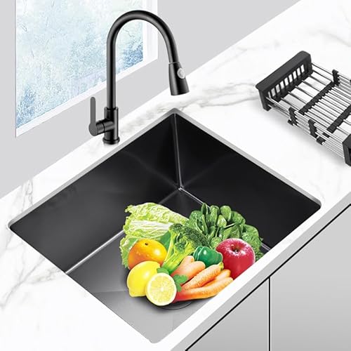 Homelava lavello da cucina nero nano lavello da