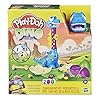 Play-Doh Dino Crew Langnek Bronto-Speelgoeddinosaurus Voor Kinderen Vanaf 3 Jaar Met 2 Play-Doh-Eieren Van Elk 71 Gram