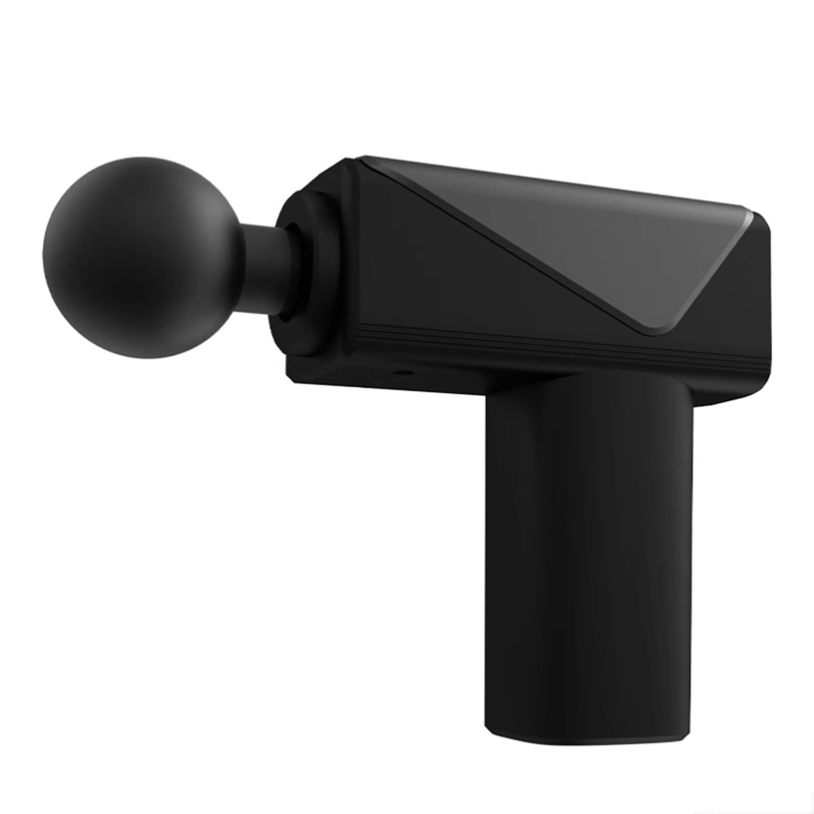 Cichy plastikowy pistolet do masażu z 6 prędkościami i 4 głowicami do masażu, mini ręczny pistolet do wiadomości do łagodzenia bólu, do użytku domowego i biurowego, kompaktowy (Nero)