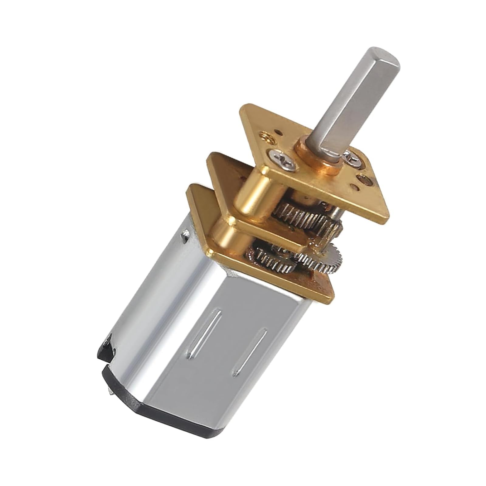 Micro motore di riduzione della velocità, Motoriduttore a ruota dentata in metallo, N20 DC 6V 50RPM Motore CC con riduttore di velocità e scatola ingranaggi in metallo per Robot Auto RC Modello