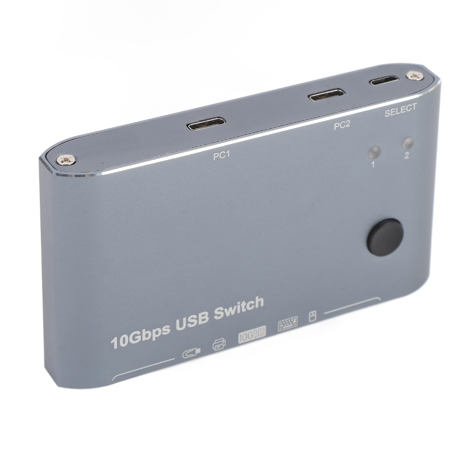 Dpofirs Przełącznik USB z Transferem Danych 10 Gbps, 4 Porty