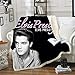 MOUPSDT 3D Couverture Peluche Elvis Presley Gris Noir Flanelle Throw Couverture Voyage Pique-Nique Chambre Canapé-Lit Literie Bébé Petite Couverture Adulte Enfant 130x150 cm