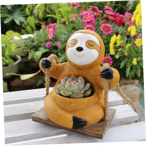 Pot de fleurs suspendu paresseux, le petit pot original à offrir - 4
