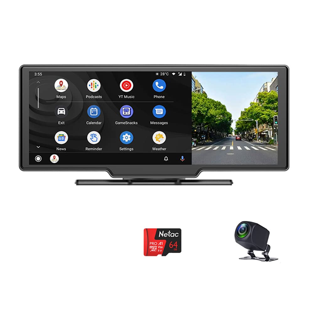 Amazon.co.jp: ワイヤレス Carplayer & Android Auto、ポータブル 10