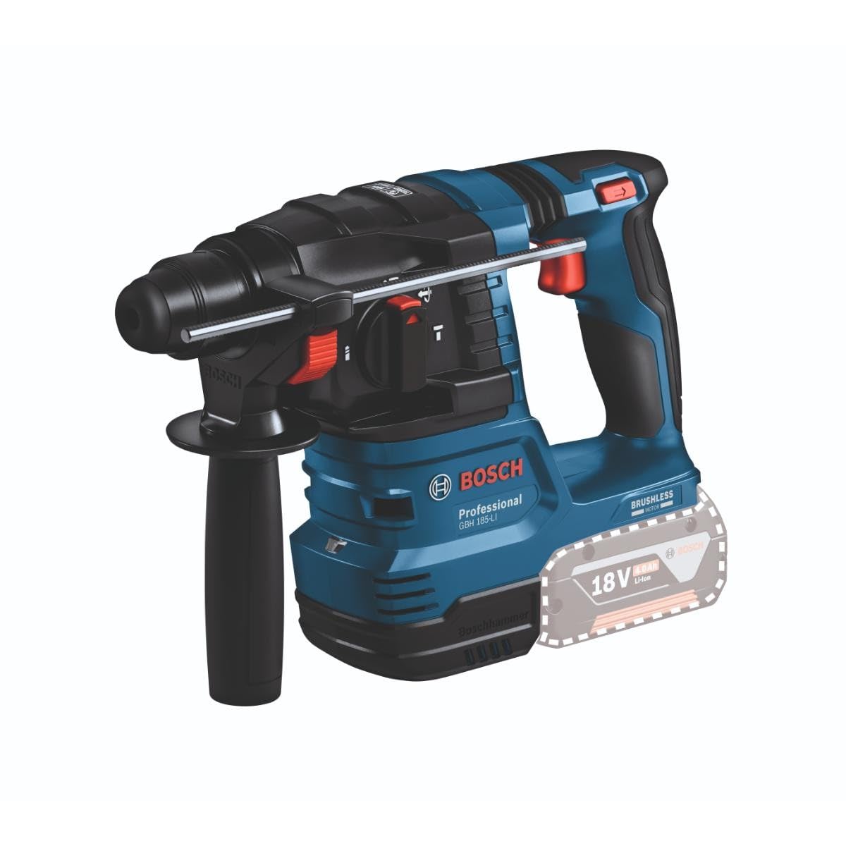 Bosch Professional 18V System Combo Kit: taladro con percusión GSR 18V-​45 + martillo perforador GBH 18V-​22 (incl. 2 baterías 4.0Ah, cargador rápido GAL 18V-​40, bolsa de herramientas)