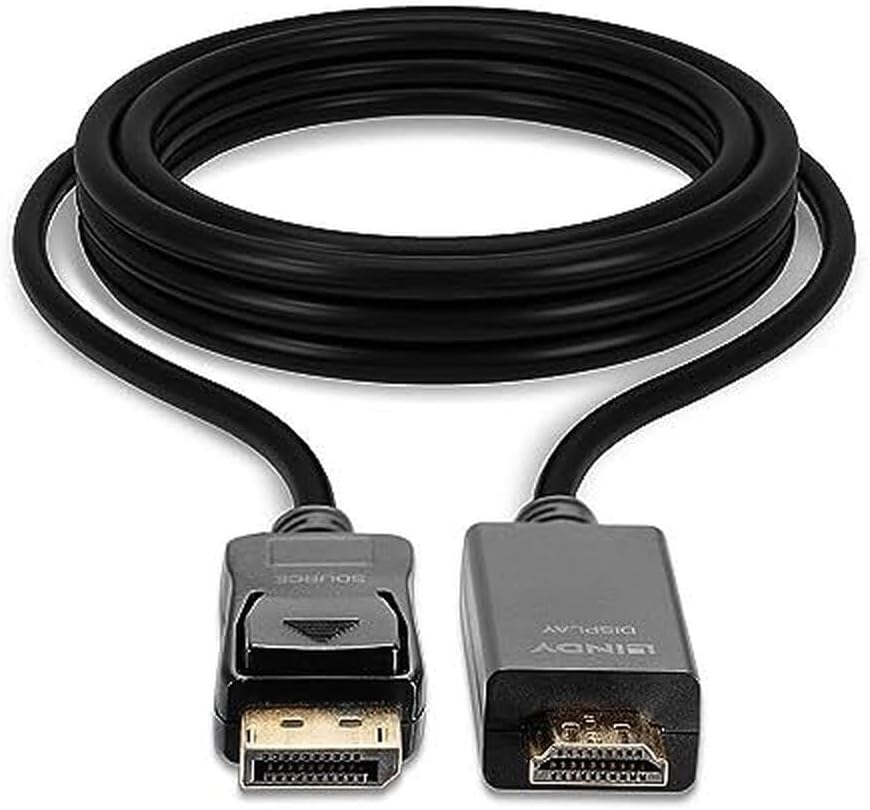 LINDY 1m DisplayPort to HDMI 10.2G Cable