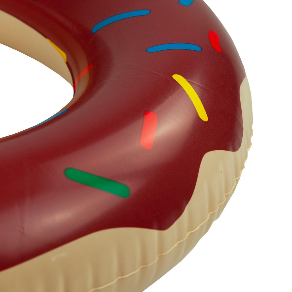 Martom Donut brązowe koło do pływania na plaży, dla dorosłych, duży nadmuchiwany pączek, koło do pływania, na lato, zabawka wodna dla dzieci i dorosłych