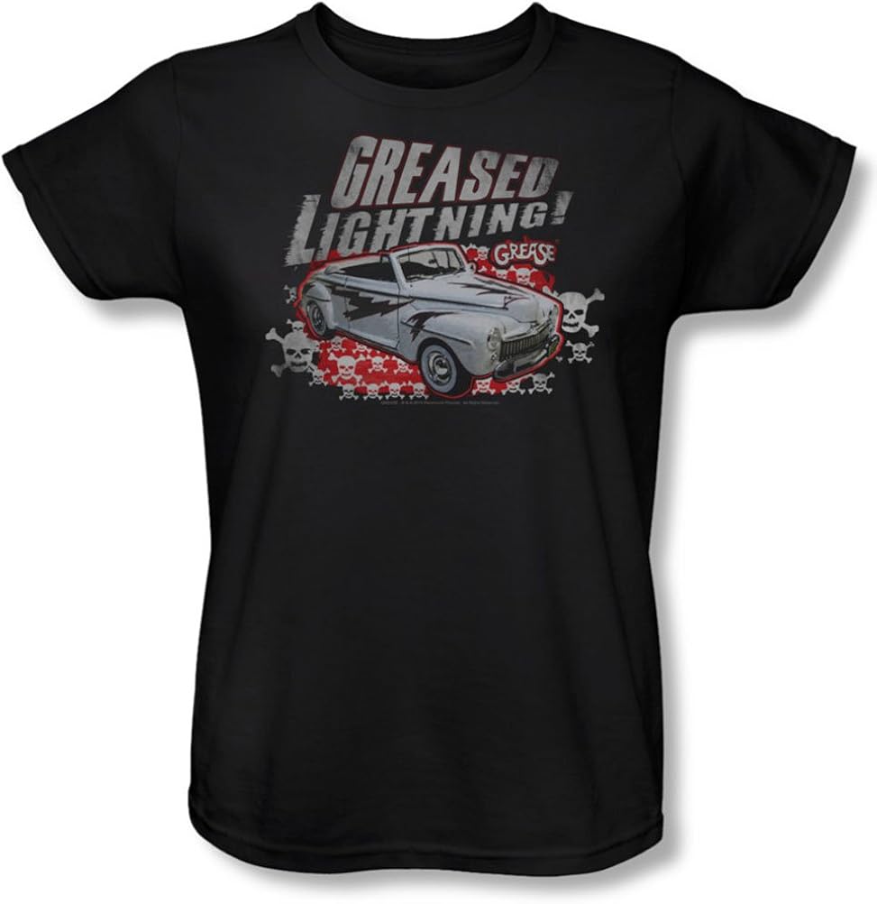 Grease D Lightening Tshirt de la femme dans le noir, XXLarge, Black