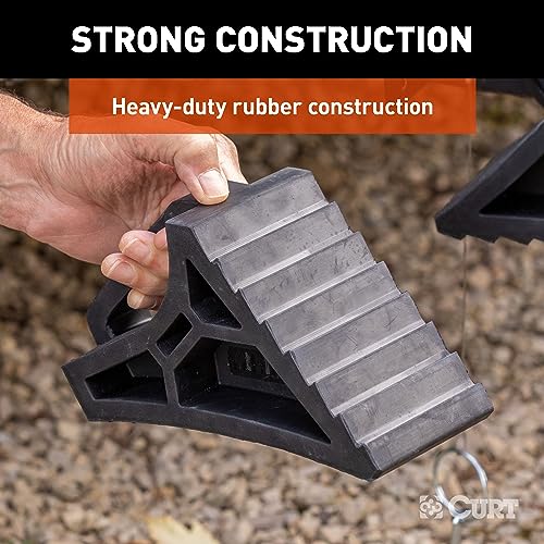 Image of CURT 22801 HD Wheel Chock (Bulk)