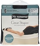 No Nonsense Great Shapes Figure Enhancement All Over Shaper Midnight Black D Pantyhose, 1 ct