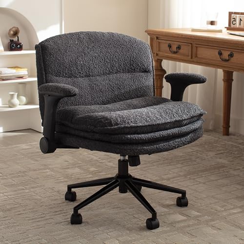 Dowinx Criss Cross Chair with Adjustable Flip-up Arms and...