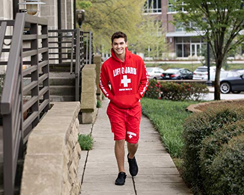 LIFEGUARD Officially Licensed Red Men's Board Shorts Swim Trunks with Side Pocket, Men and Boys, Great for Beach & Pool4