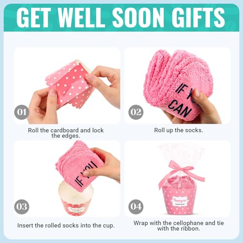 HAPPYPOP Cancer Awareness Socks Women Men - Breast Cancer Care Gifts for Survivor, Chemo Gift4