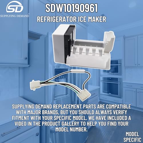 Supplying Demand W10190961 W10122503 Refrigerator Ice Maker Replacement Model Specific Not Universal