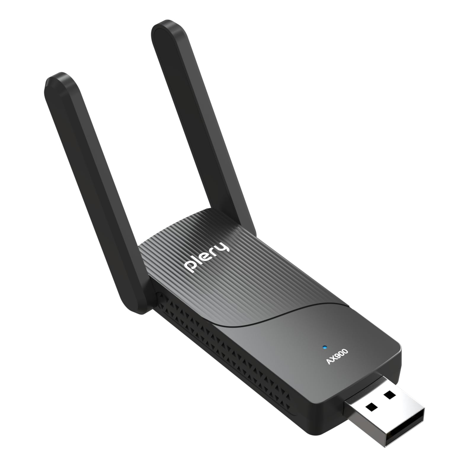 PLERY Clé WiFi 6 AX900 Adaptateur USB sans Fil pour PC Double Bande 5GHz 2.4GHz Bluetooth 5.3 Puissante Antenne à Gain Élevé Cryptage WPA3 Dongle Réseau Pilote Intégré Compatible avec Windows 11 10 - 2