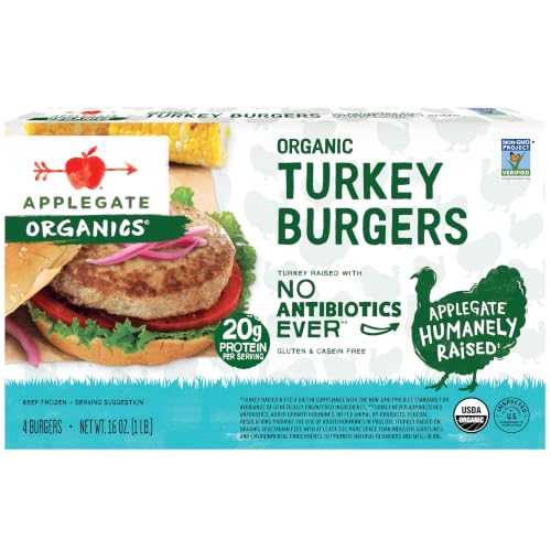 APPLEGATE ORGANICS Organic Turkey Burgers, 1 lb (Frozen)