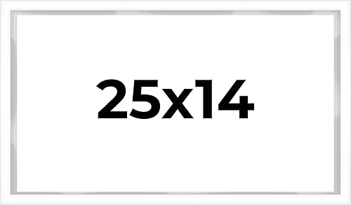 Vista 102 de Caja de sombra de 20 x 8 pulgadas, marco contemporáneo blanco – Tamaño interior 20 x 8 x 1 pulgada de profundidad – Este marco blanco está hecho