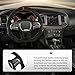 LOSCHEN Full Leather Steering Wheel for Dodge Upgrade D-shaped Flat-bottom Perforated Leather Steering Wheel for Dodge/Jeep Grand Cherokee/SXT/GT/RT/SRT/HELLCAT