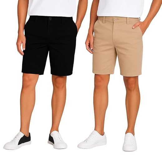 Kit 2 Bermudas Masculina Sarja Alfaiataria Tecido Premium Mauricinho diversas cores