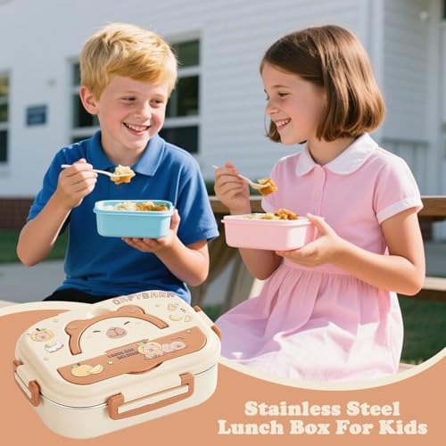 Contenedor de almuerzo hermético de acero inoxidable para niños 3