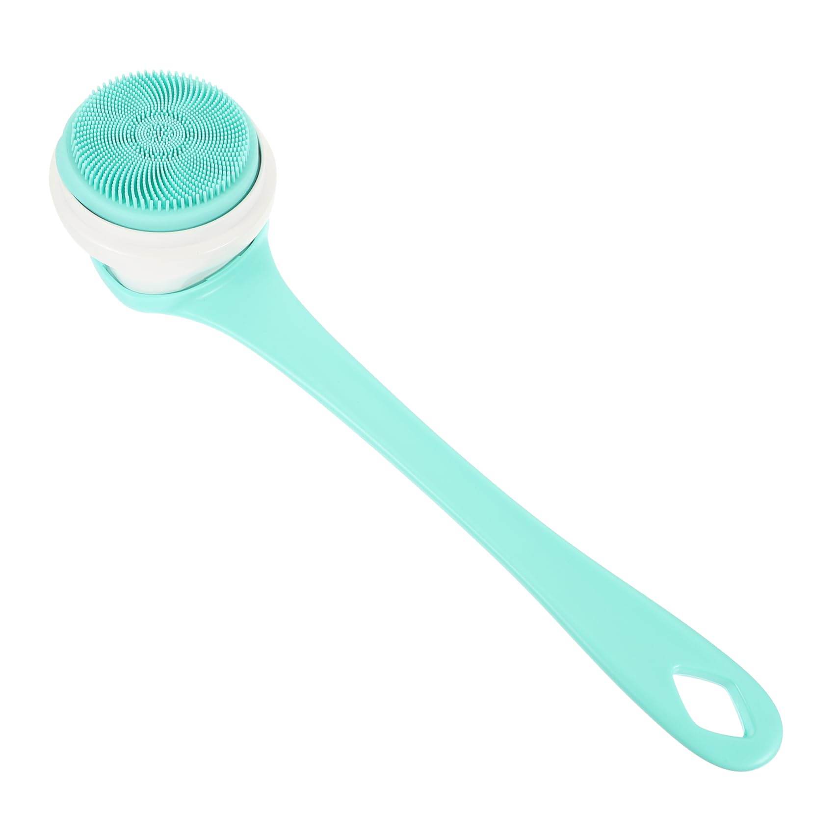 Beavorty Spazzola Elettrica Per Corpo Velocità Regolabili Spazzola Scrub Per Corpo in Silicone Per Doccia Detergente Per Pulizia Profonda Lungo Manico