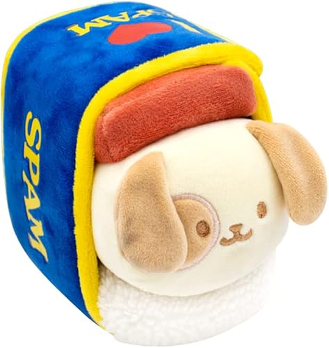 Anirollz Juguete de peluche Manta oficial SPAM Musubi Outfitz Doll Suave, esponjoso, cálido, lindo, cómodo, seguro Almohada con cachorro