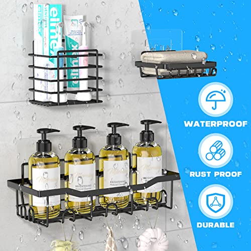 Munnar Shower Caddy, Shower Shelves, Adhesive Shower Organizer No Drilling, Large Capacity, Rustproof Stainless Steel Bathroom Shower Organizer, Shower Shelf For Inside Shower, 5 Pack #TOP1