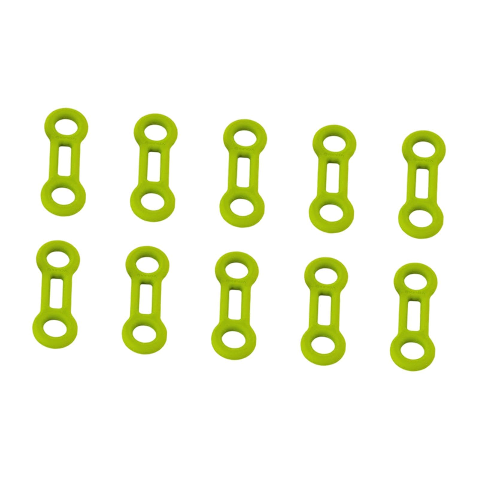 10x moschettoni per Arrampicata, Anelli di bloccaggio, Corde per Attrezzatura, Stopper di Fissaggio, Anello di bloccaggio per speleologia, Sport, Verde