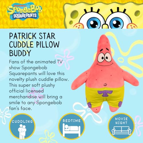 Image of Franco Spongebob Squarepants Patrick Star Bedding Super Soft Cozy Decorative Cuddle Pillow, (Officially Licensed Product) Collectibles, Standard (Pack of 6)