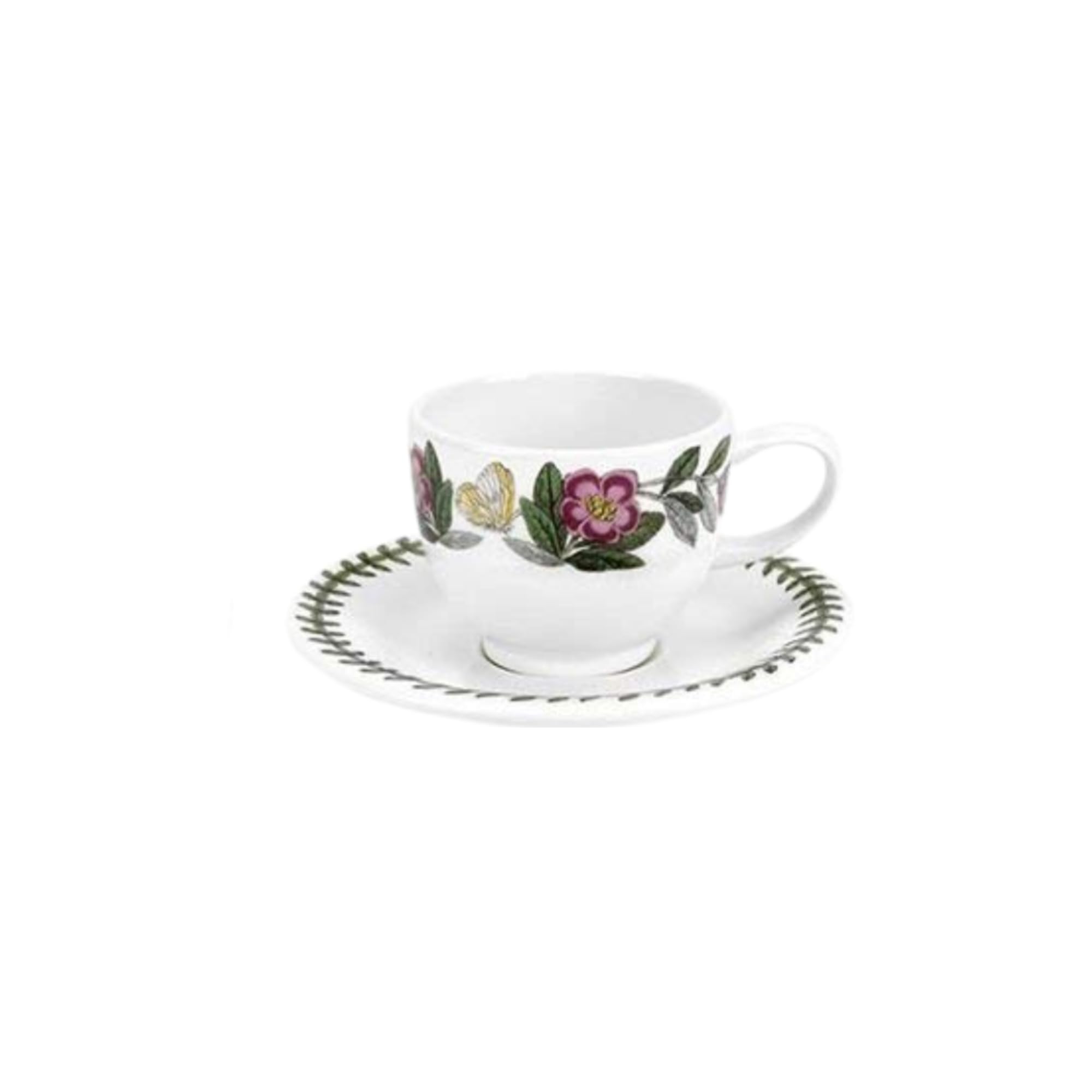 Portmeirion Botanic Garden - Set di 6 tazzine da caffè con piattino